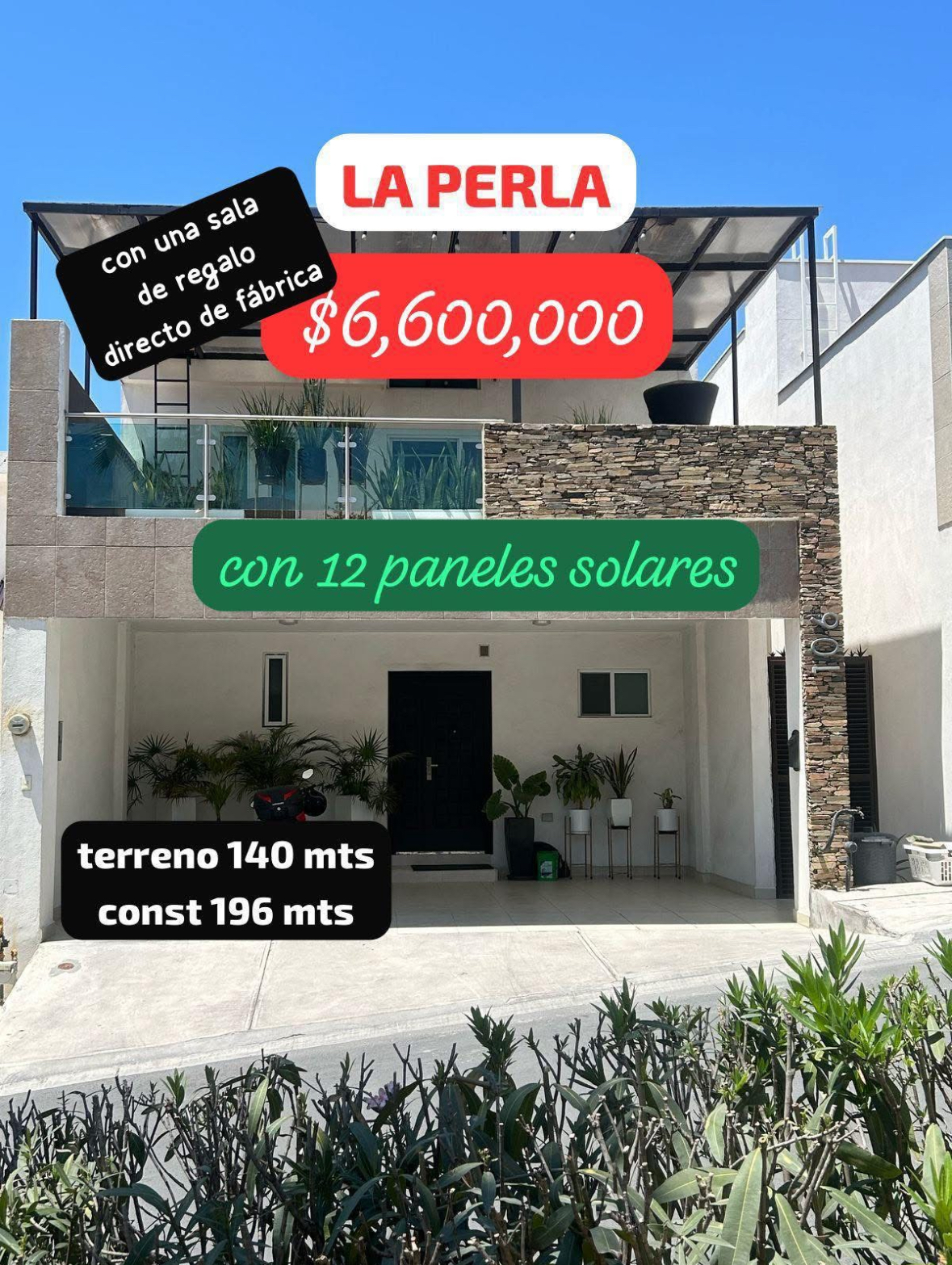 CASA EN VENTA EN LA PERLA EN MONTERREY N.L.